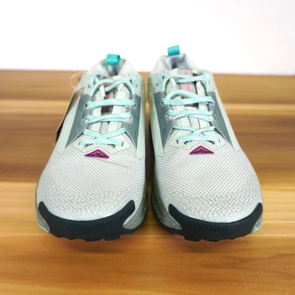 NEW Nike Pegasus Trail 5 GORE-TEX Mens 8.5 Grey Teal‎ Waterproof Running FQ0908